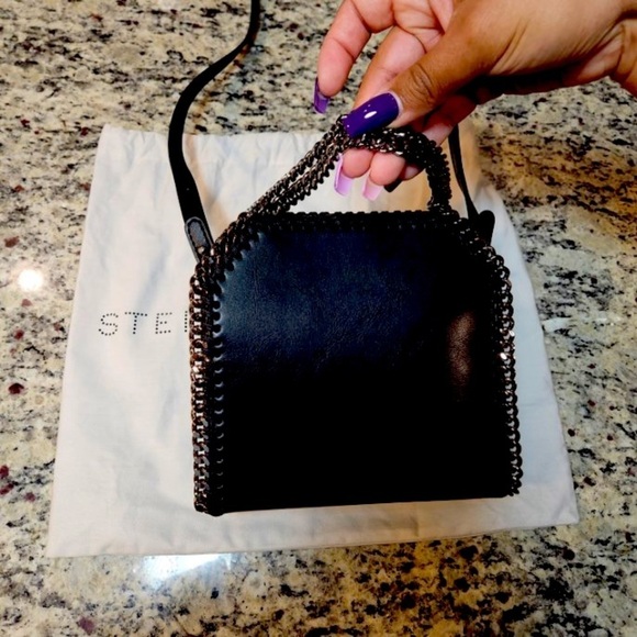 NEW Stella McCartney Falabella Mini Bag Black - Picture 1 of 8